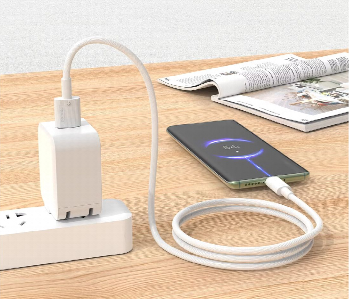 Porodo Usb A To Type C Durable Charging Cable  White - Zoom Image 2