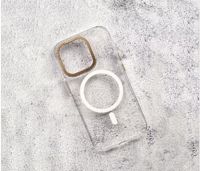 Levelo Magsafe Sensa Clear Back Case For Iphone 14 Pro Clear Champagne - Zoom Image 2