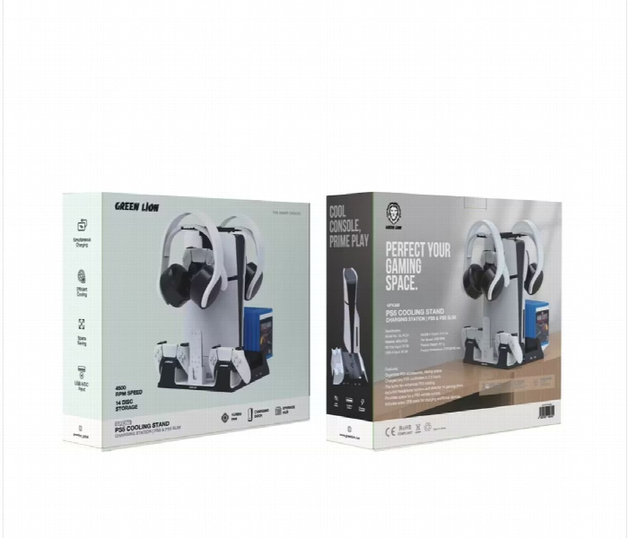 Green Lion Ps5 Cooling Stand Charging Station - Zoom Image 4