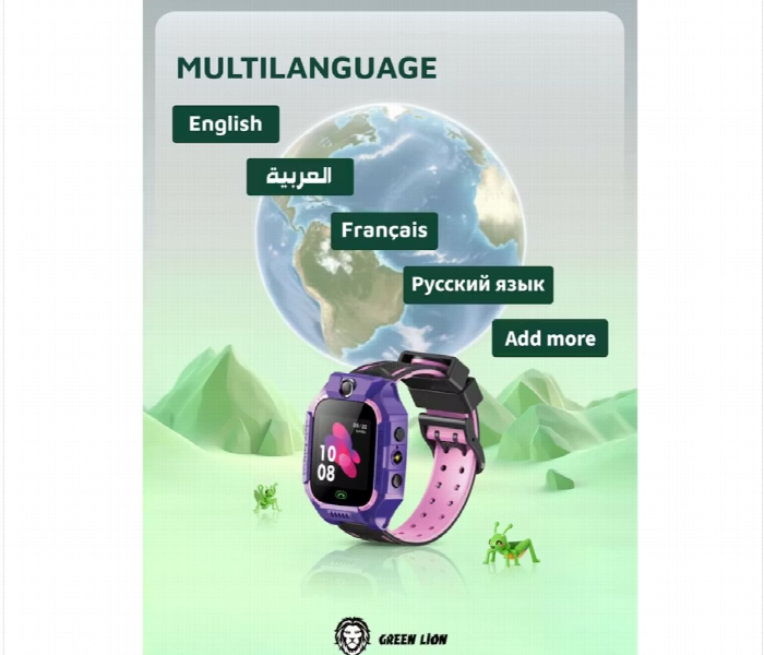 Green Lion 2G Kids Smart Watch Series 5  Purple - Zoom Image 4