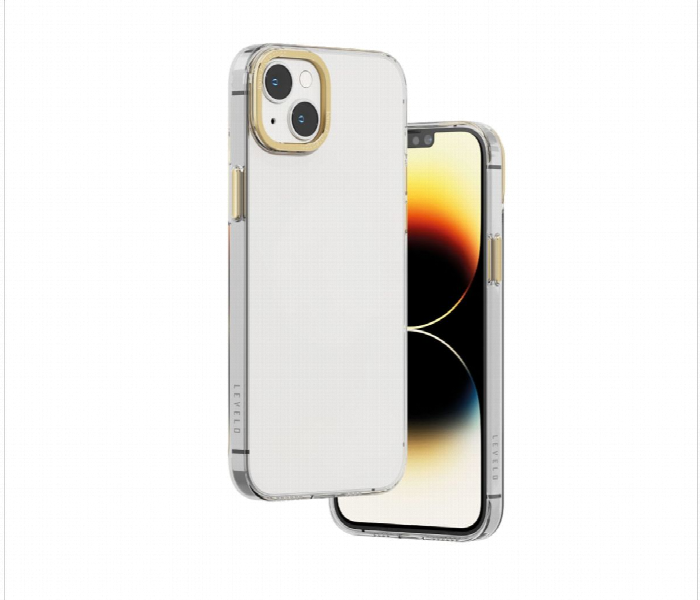 Levelo Sensa Clear Back Case For Iphone 14 Clear Champagne - Zoom Image 2
