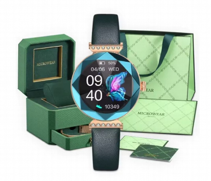 Green Lion Swarovski Smart Watch  Blue - Zoom Image 3