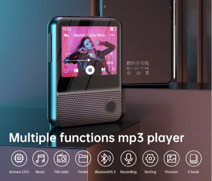 Porodo Soundtec Tunepod Speaker Mp3 Player Fm Radio  Black - Zoom Image 4