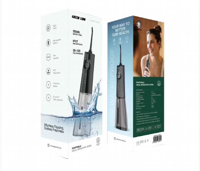 Green Lion Portable Oral Irrigator 300Ml  Black - Zoom Image 4