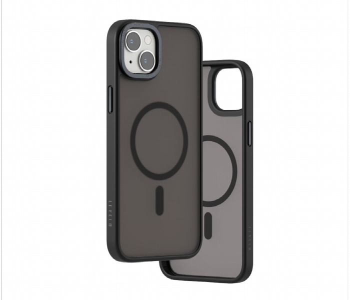 Levelo Magsafe Kayo Iphone 14 Plus Matte Back Case Black - Zoom Image 2