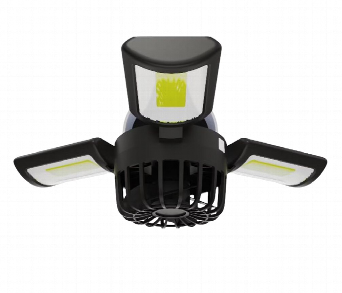 Porodo 3 In 1 Lamp And Flashlight With Fan Black - Zoom Image 3