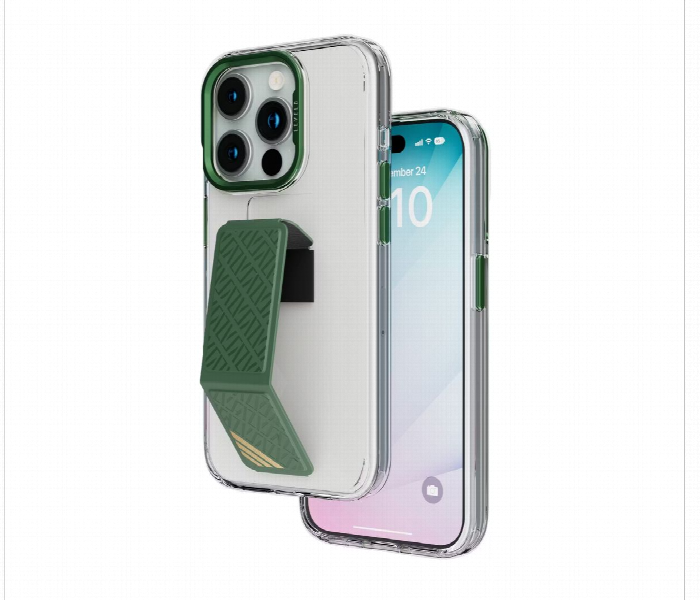 Levelo Morphix Clara Grip Case For Iphone 15 Pro Max Green - Zoom Image 1