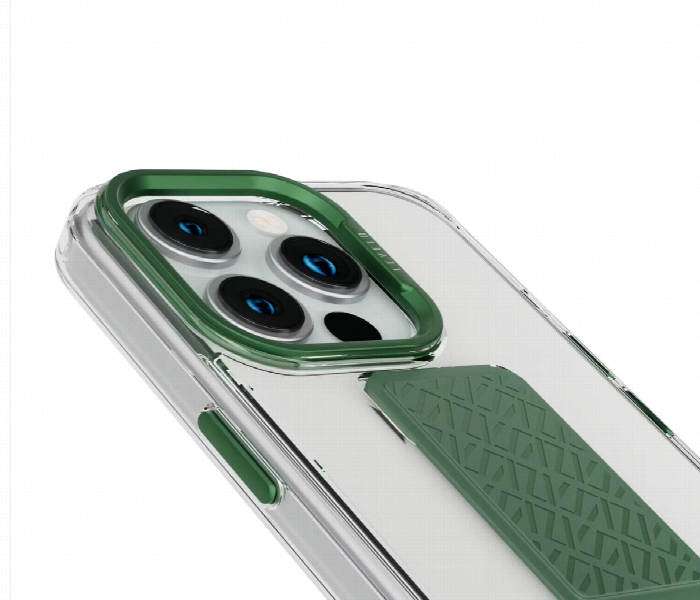 Levelo Morphix Clara Grip Case For Iphone 15 Pro Max Green - Zoom Image 3