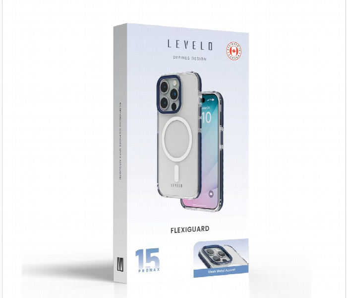 Levelo Flexiguard Transparent Case For Iphone 15 Pro Max - Zoom Image 4