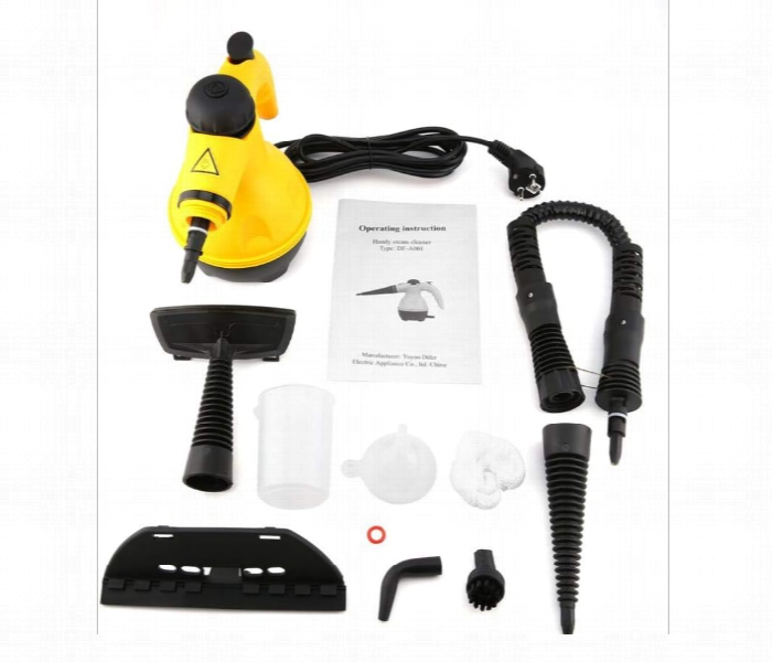 Multifunctional Handheld Home Steam Cleaner High Temperature And Pressure With Power Nozzle Microfiber Cover Round Brush - Zoom Image 2