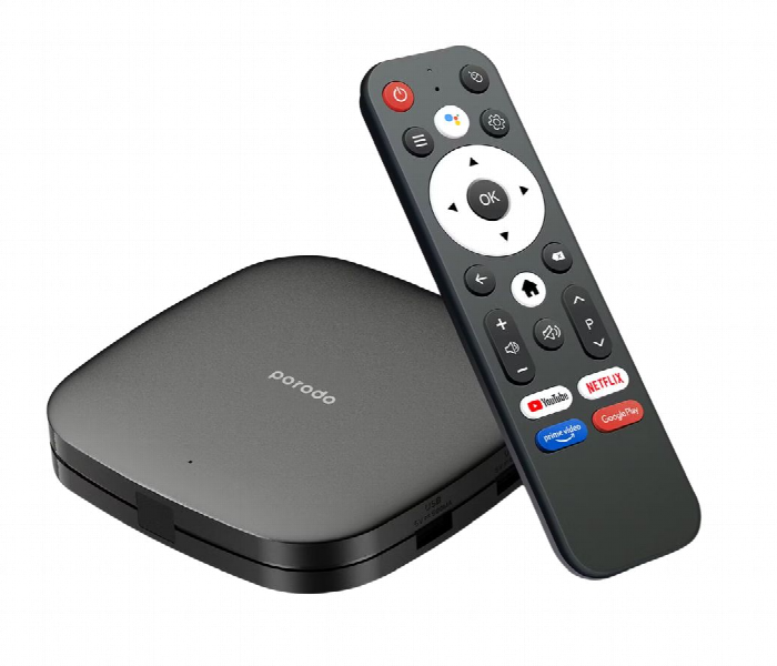 Porodo Android Tv Box 1080P Black - Zoom Image 1