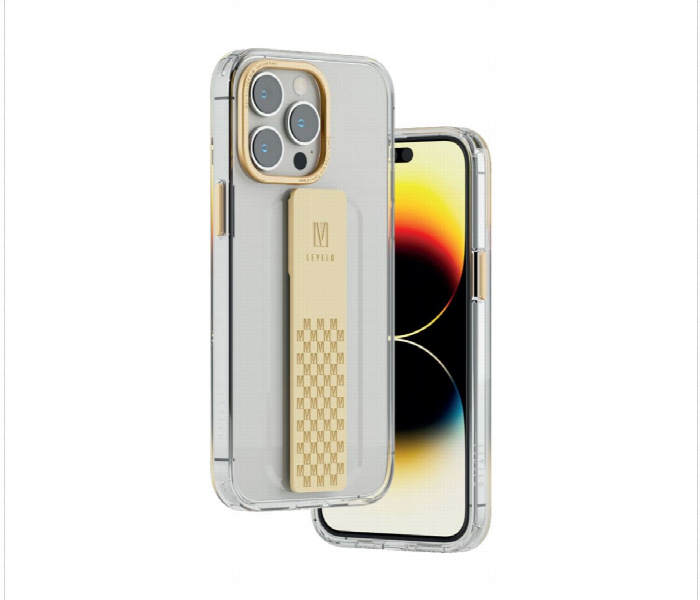 Levelo Graphia Iphone 14 Pro Imd Clear Case Champagne Gold - Zoom Image 2