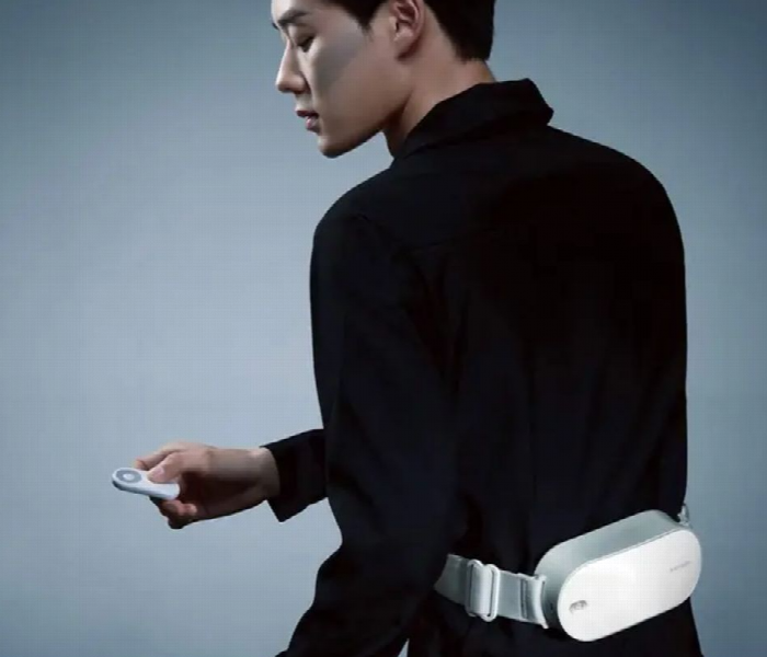 Porodo Lower Back And Legs Therapeutic Massager  White - Zoom Image 3