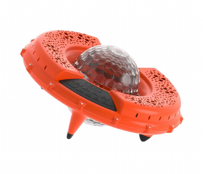 Porodo Soundtec Disco Led Light Floating Waterproof Speaker Orange - Zoom Image 2