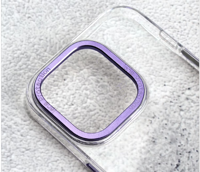 Levelo Sensa Clear Back Case For Iphone 14 Pro Clear Or Purple - Zoom Image 4