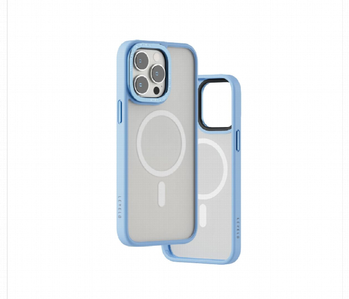 Levelo Magsafe Kayo Iphone 14 Pro Max Matte Back Case Matte Clear Or Blue - Zoom Image 2