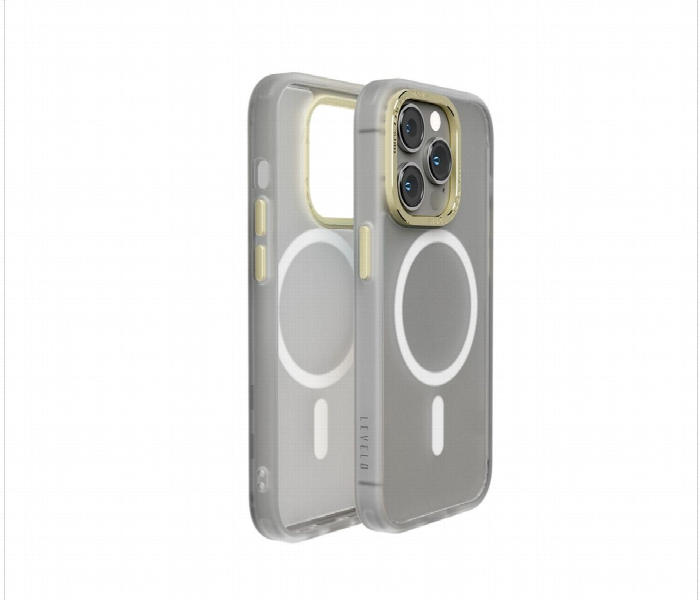 Levelo Magsafe Kayo Iphone 14 Pro Matte Back Case Matte Clear Or Champagne - Zoom Image 1