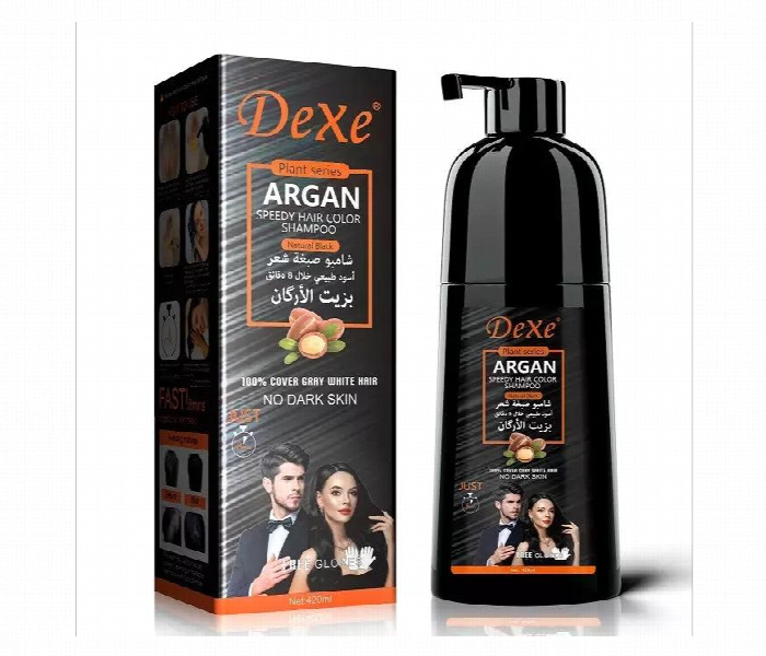 Dexe Argan Hair Color Shampoo 420Ml - Zoom Image
