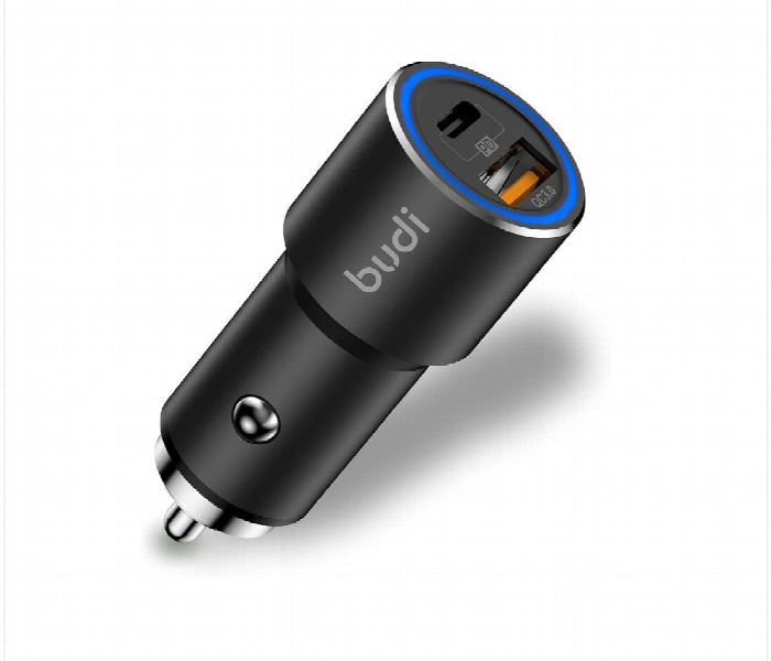 Budi Usb C Pd 30W Car Charger Dual Ports With Quick Charge  3.0 Car Adapter - Zoom Image