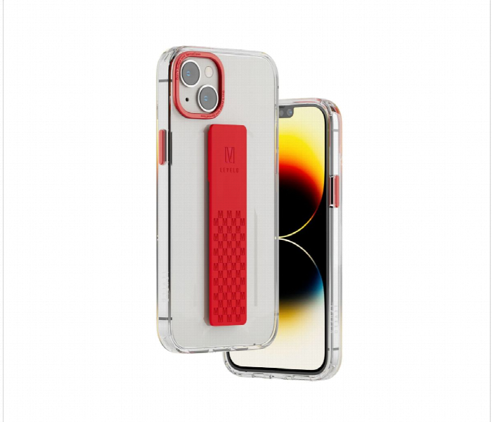 Levelo Graphia Iphone 14 Imd Clear Case Red - Zoom Image 2