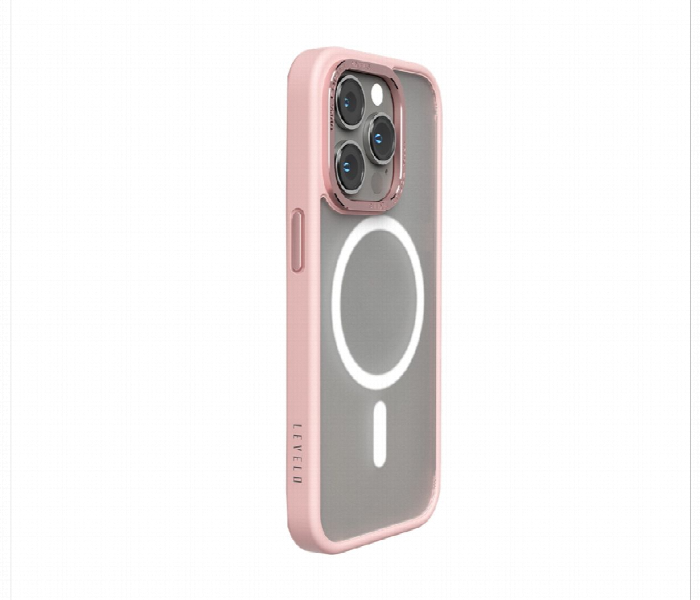 Levelo Magsafe Kayo Iphone 14 Pro Matte Back Case Matte Clear Or Pink - Zoom Image 2