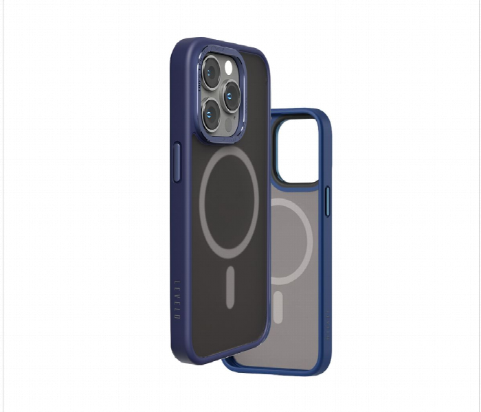 Levelo Magsafe Kayo Iphone 14 Pro Matte Back Case Blue Or Blue - Zoom Image 2
