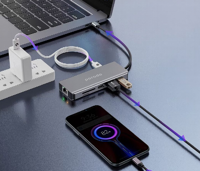 Porodo 9 In1 100W Usb C Pd Hub - Zoom Image 3