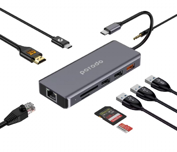 Porodo 9 In1 100W Usb C Pd Hub - Zoom Image 2