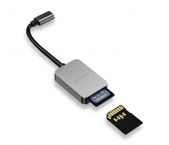 Porodo 2In1 Usb C Card Reader Sd Microsd - Zoom Image 3
