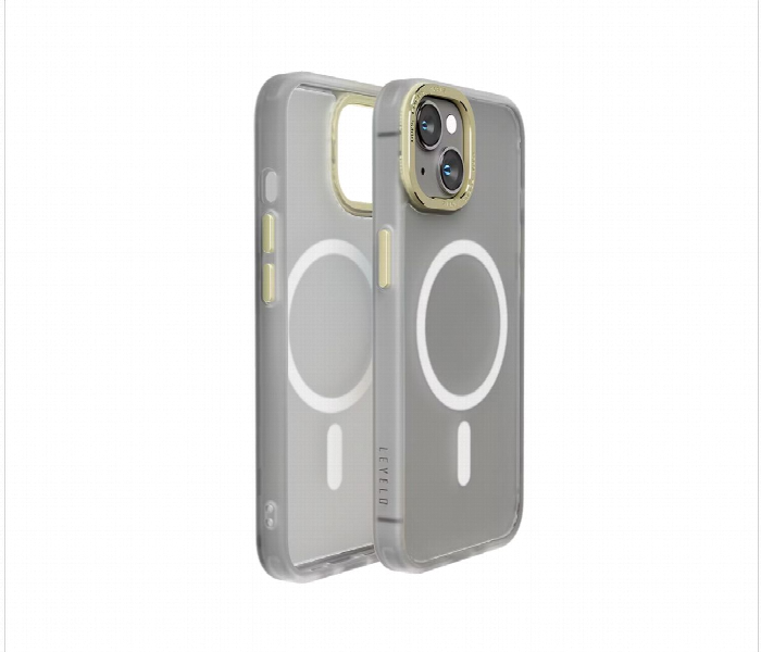 Levelo Magsafe Kayo Iphone 14 Matte Back Case Matte Clear Or Champagne - Zoom Image 1