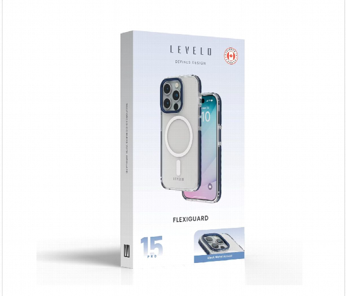 Levelo Flexiguard Transparent Case For Iphone 15 Pro - Zoom Image 3