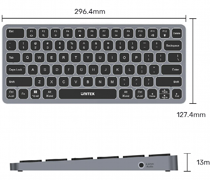 Unitek 9 In 1 Usb C Hub With Keyboard - Zoom Image 2