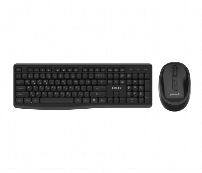 Porodo Wireless 2.4G Bt Keyboard With Mouse - Zoom Image 1