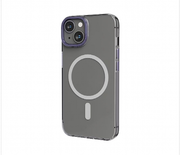 Levelo Magsafe Sensa Clear Back Case For Iphone 14 Clear Or Purple - Zoom Image 1
