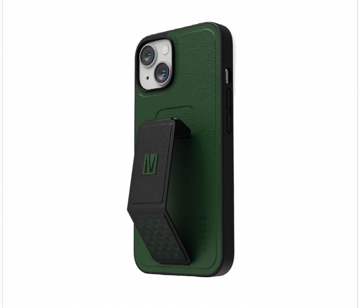 Levelo Morphix Gripstand Iphone 14 Plus Pu Leather Case Forest Green - Zoom Image 1