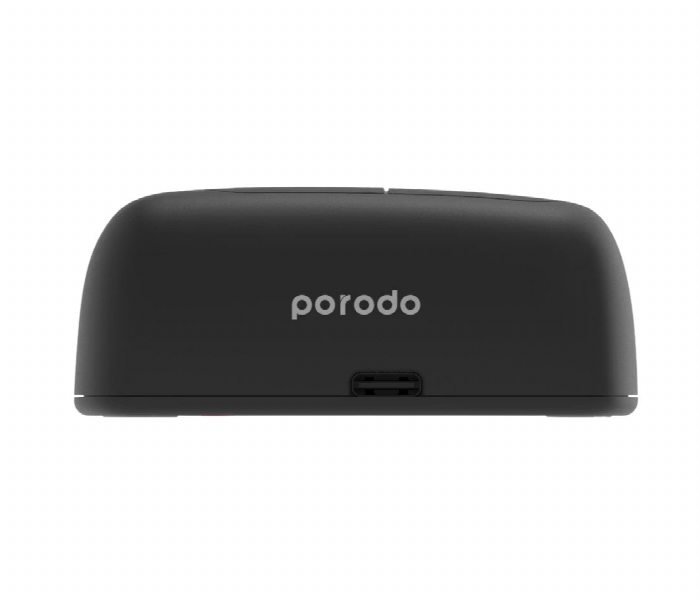 Porodo Wireless Horizontal Mouse Dpi 2000  Black - Zoom Image 3