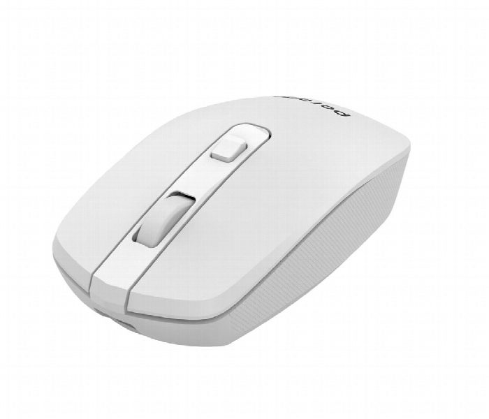 Porodo Dual Mode Wireless Mouse 1600 Dpi White - Zoom Image 2