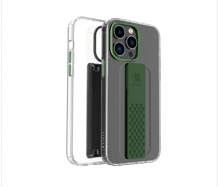 Levelo Graphia Iphone 14 Pro Max Imd Clear Case Green - Zoom Image 1