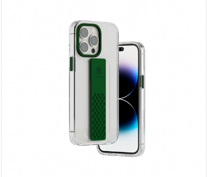Levelo Graphia Iphone 14 Pro Max Imd Clear Case Green - Zoom Image 2