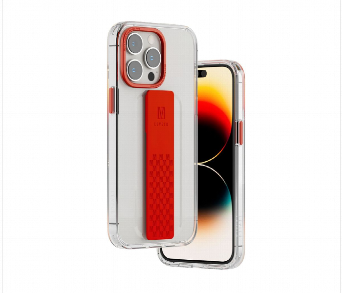 Levelo Graphia Iphone 14 Pro Imd Clear Case Red - Zoom Image 2