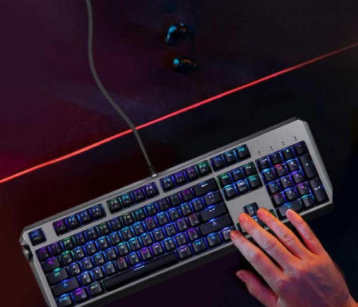 Porodo Gaming Wired Mechanical Keyboard With Gateron Pro Switch Black - Zoom Image 3