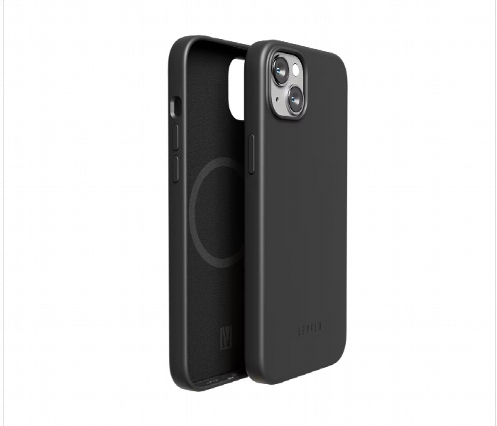 Levelo Iris Magsafe Liquid Silicone Case For Iphone 14 Plus Black - Zoom Image 1