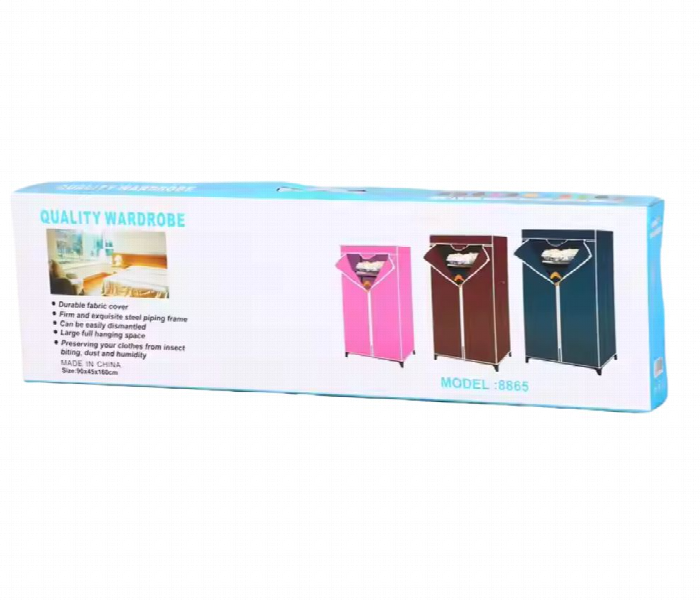 Quality Portable Fabric Wardrobe Closet Brown - Zoom Image 3