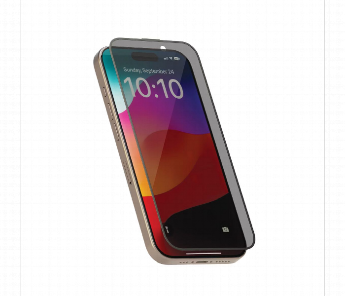Levelo Privacy Soft Edge Twice Tempered Glass For Iphone 15 - Zoom Image 1