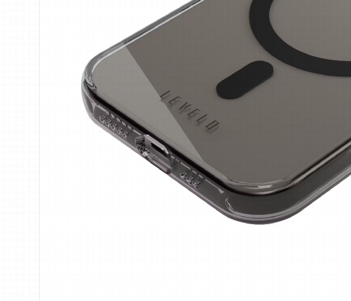 Levelo Allure Pc Hard Case For Iphone 15 Pro Smoke Clear - Zoom Image 2