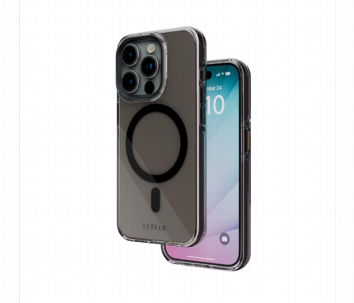 Levelo Allure Pc Hard Case For Iphone 15 Pro Smoke Clear - Zoom Image 1