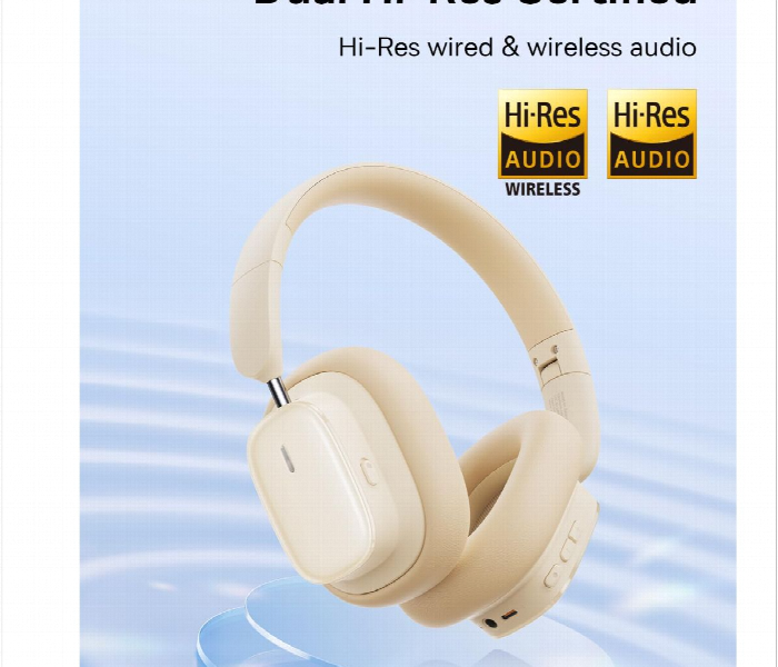 Baseus Bowie H1I Wireless Headphones Stellar White - Zoom Image 2