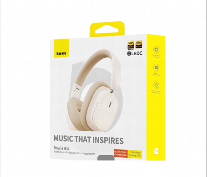 Baseus Bowie H1I Wireless Headphones Stellar White - Zoom Image 5