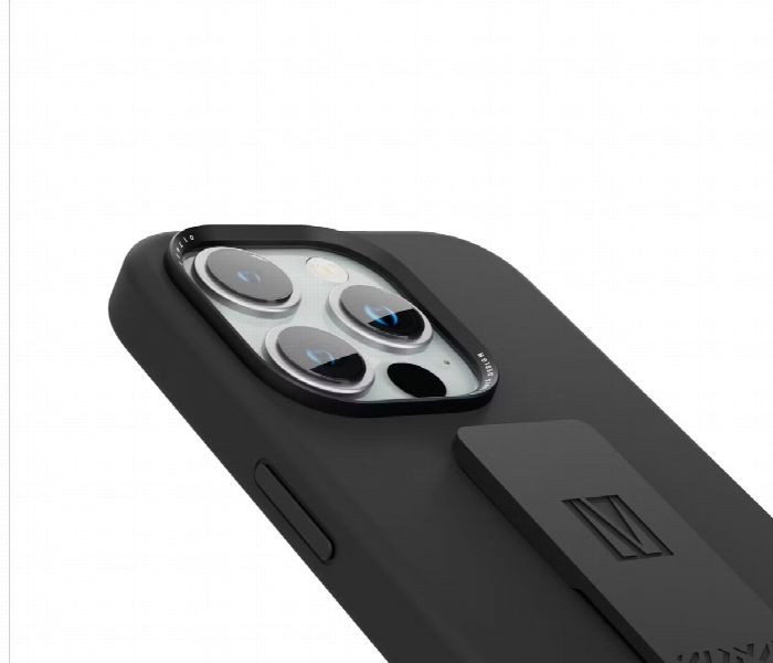 Levelo Morphix Silicone Case With Silicone Grip For Iphone 15 Pro Black - Zoom Image 2