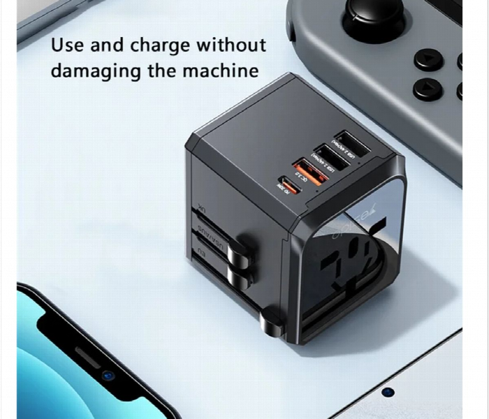 Yesido Mc24 20W 3 Usb  Type C Ports Multi Function Universal Travel Adapter Plug - Zoom Image 5